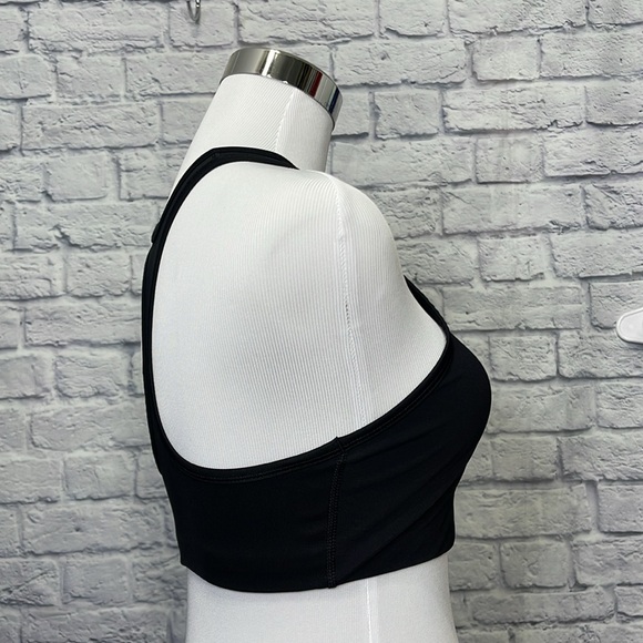 Nike Swoosh Dri-Fit Classic Sports Bra Black Running Yoga Pilates Outfits size M - Picture 11 of 11